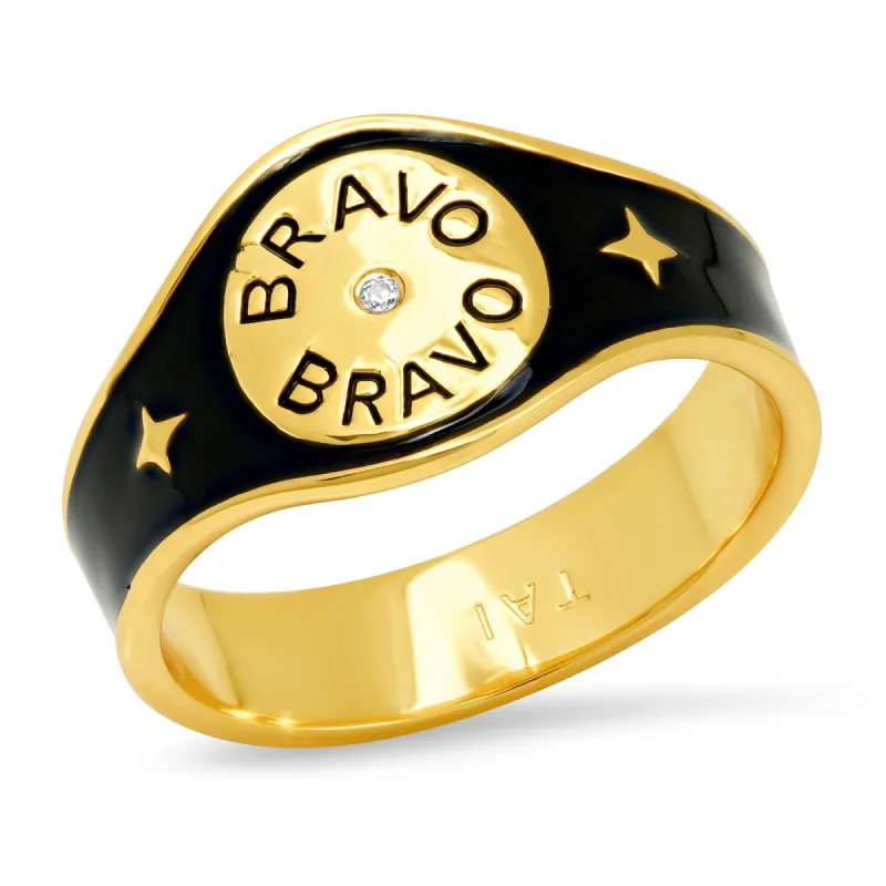 Bravo Cigar Band Ring sold by Ruumur