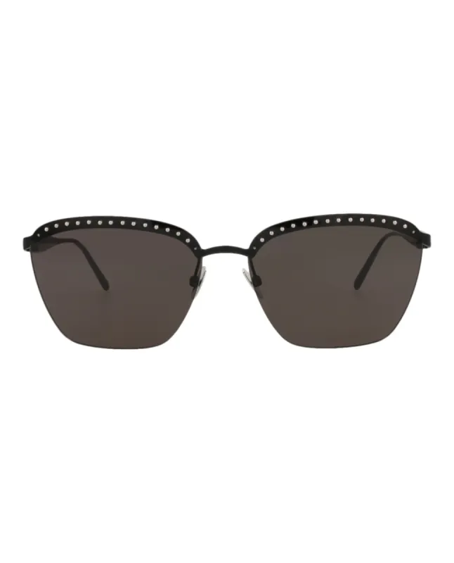 Alaia Square-Frame Metal Sunglasses sold by Ruumur