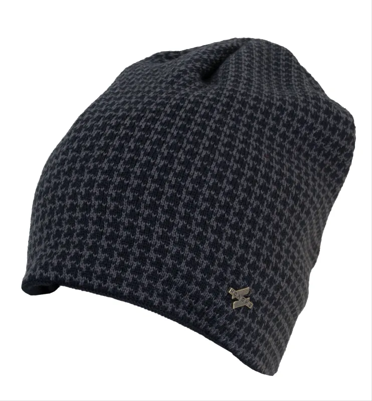 Rebecca and Rifka Knitted Fleece Lined Beanie(BW126-GYBK) sold by Ruumur