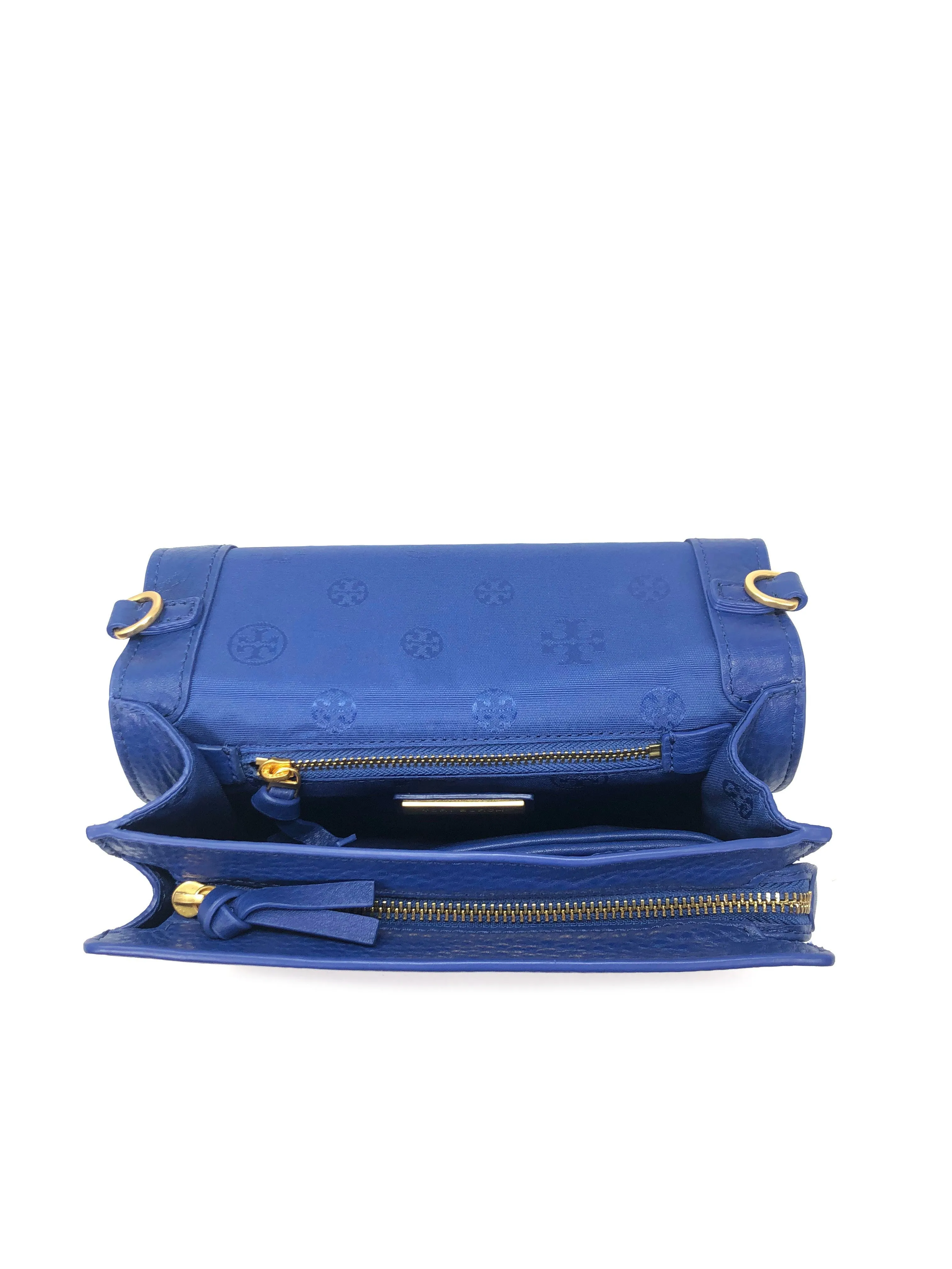 Tory Burch Fresh Blueberry / Rolled Gold Britten Combo Crossbody sold by Ruumur product image thumbnail 4