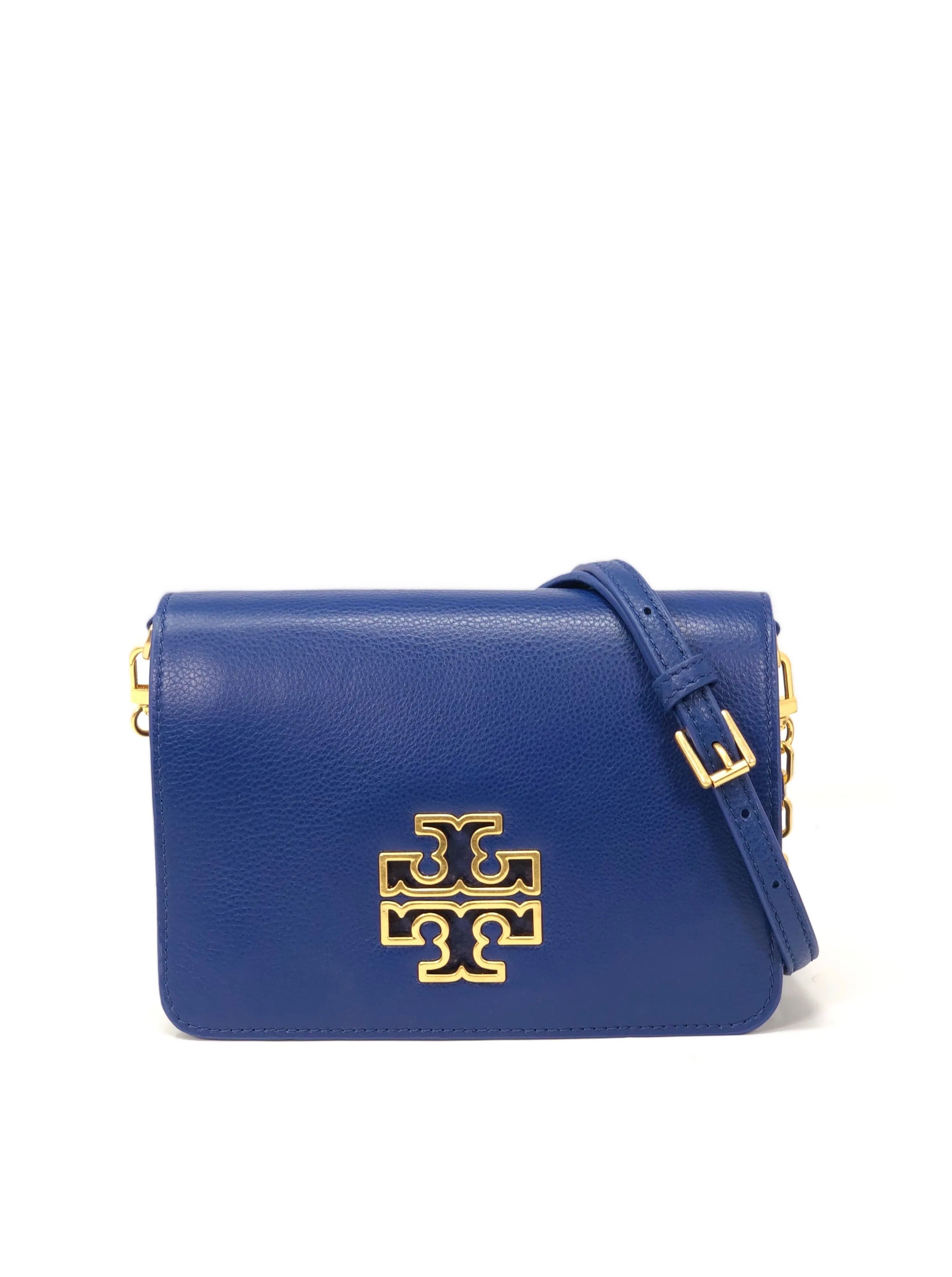 Tory Burch Fresh Blueberry / Rolled Gold Britten Combo Crossbody sold by Ruumur