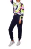 Betsy & Adam Women's Stretch Pocketed With Detachable Face Mask Tie Dye Long Sleeve Hoodie Top White Size Small sold by Ruumur