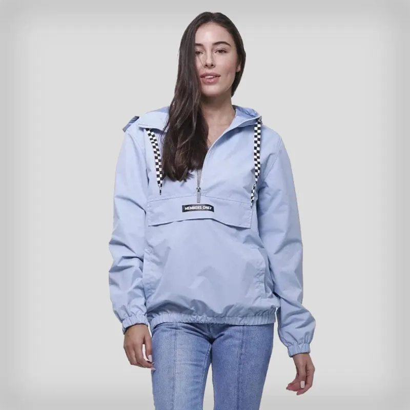 Members Only Women's Poly Taslon Pullover Jacket with hood sold by Ruumur