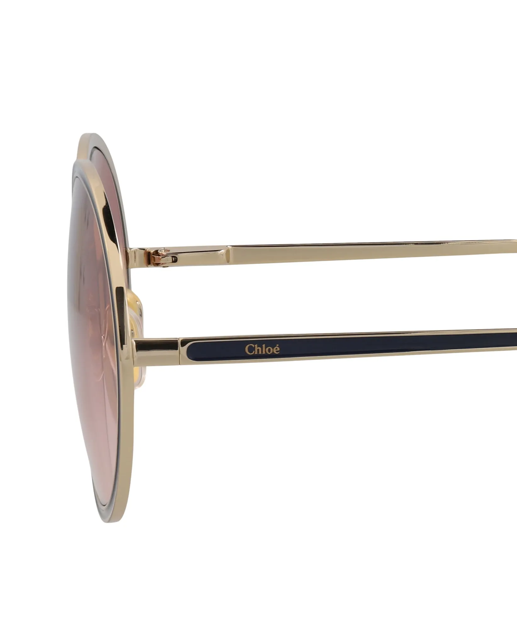 Chloe Round-Frame Metal Sunglasses, Style # CH0100S-30012459003 sold by Ruumur product image thumbnail 4