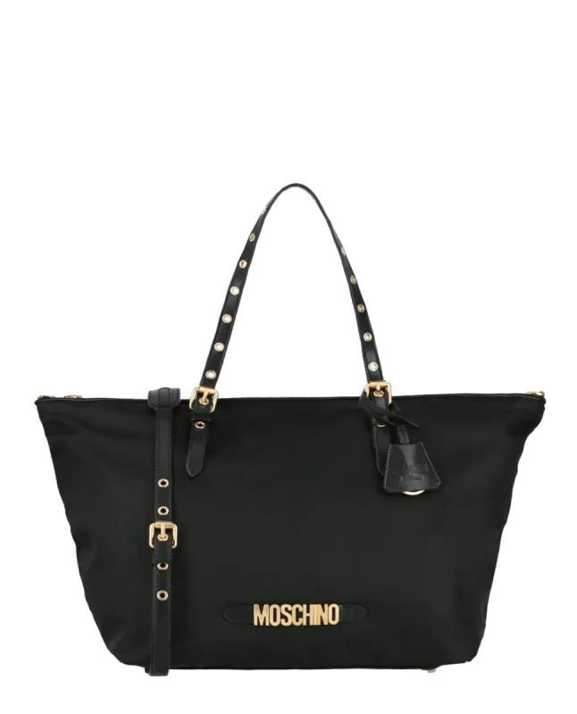 Moschino Signature Logo Nylon Tote Bag sold by Ruumur
