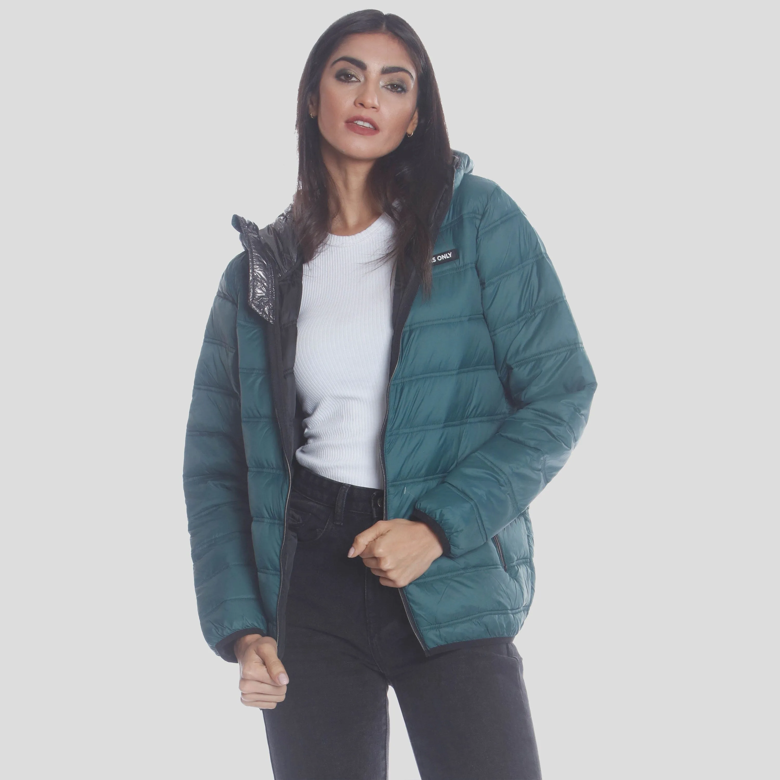 Members Only Women's Solid Packable Oversized Jacket sold by Ruumur product image thumbnail 2