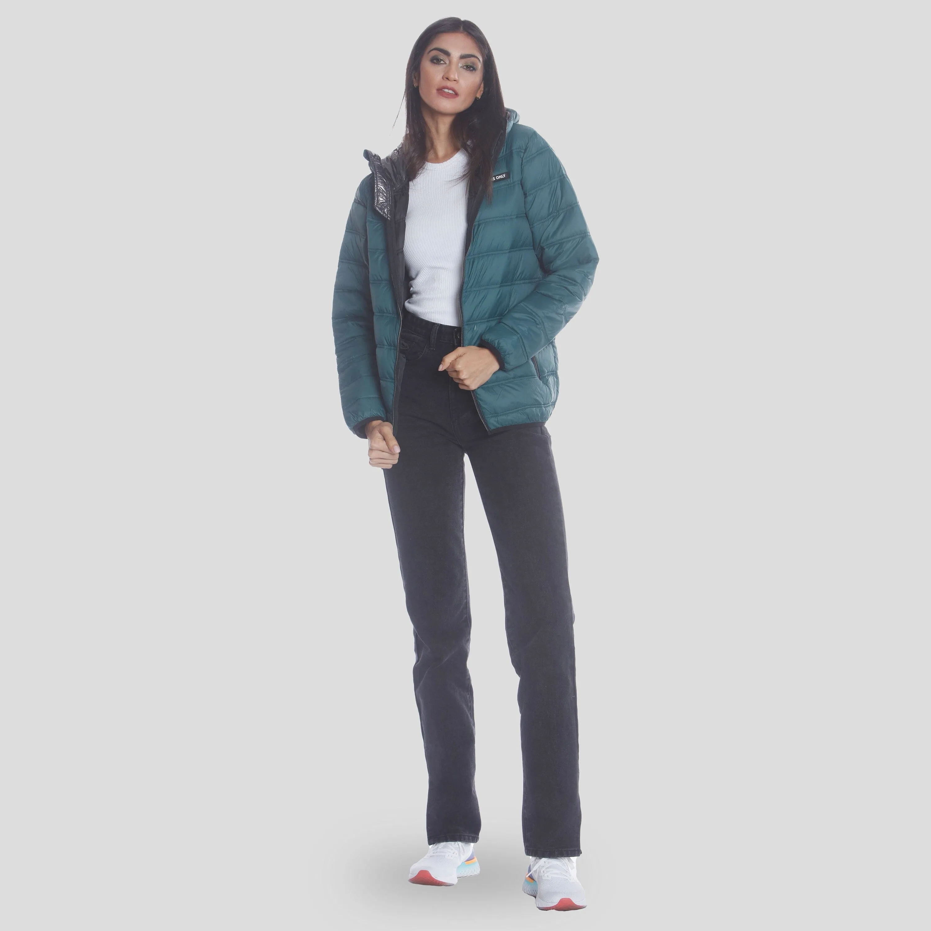 Members Only Women's Solid Packable Oversized Jacket sold by Ruumur product image thumbnail 3