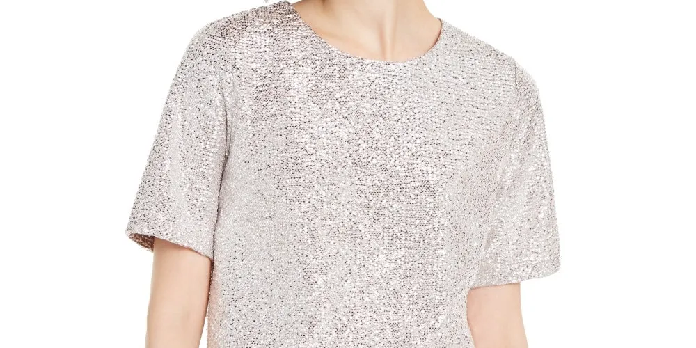 Monteau Women's Sparkle Top White Size PM sold by Ruumur product image thumbnail 2