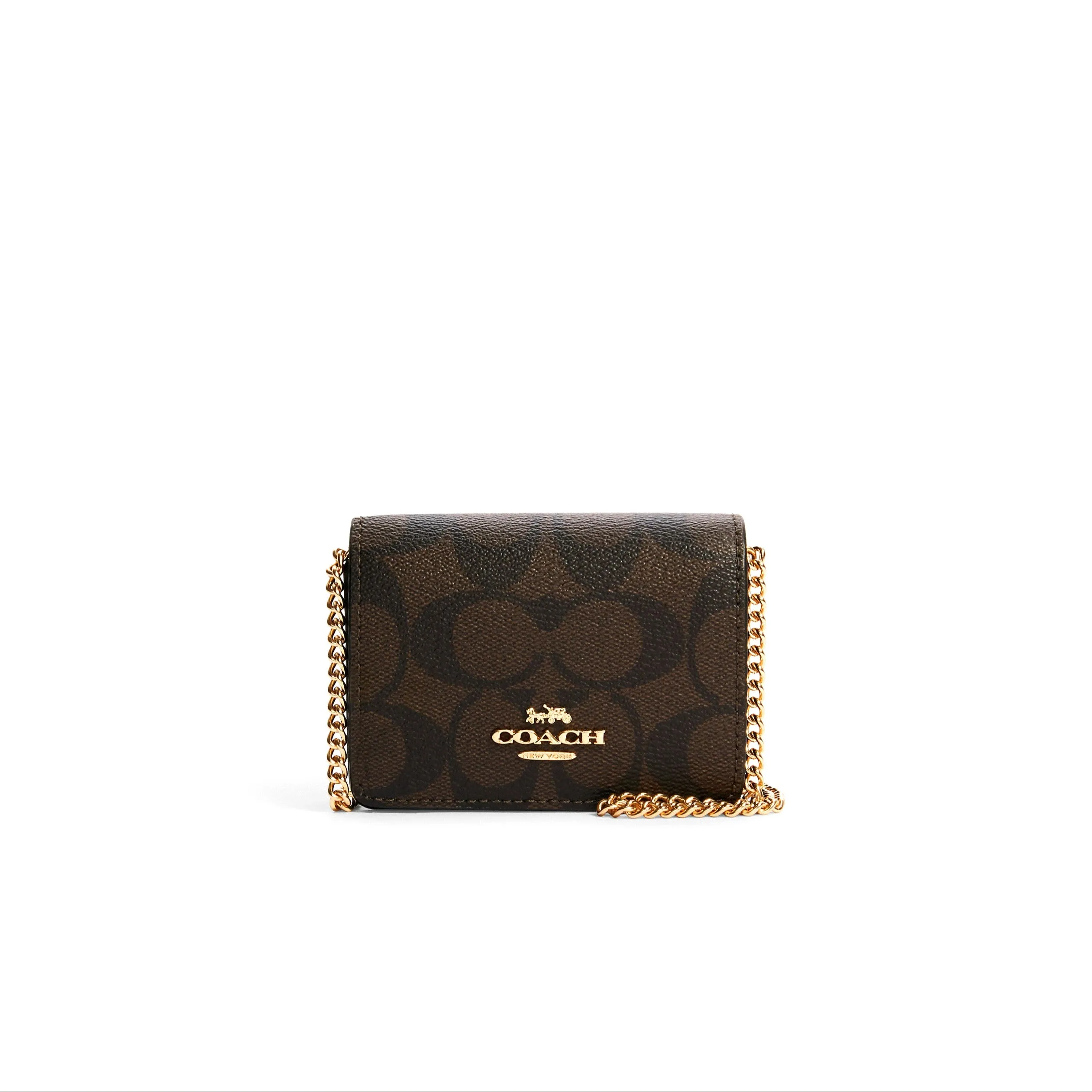 Coach Mini Wallet On A Chain In Signature Canvas sold by Ruumur