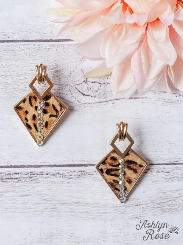 Hear me Roar Gold Leopard Diamond Earrings sold by Ruumur
