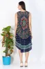 India Blue Women's Medallion Print Dress sold by Ruumur