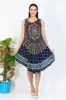 India Blue Women's Medallion Print Dress sold by Ruumur