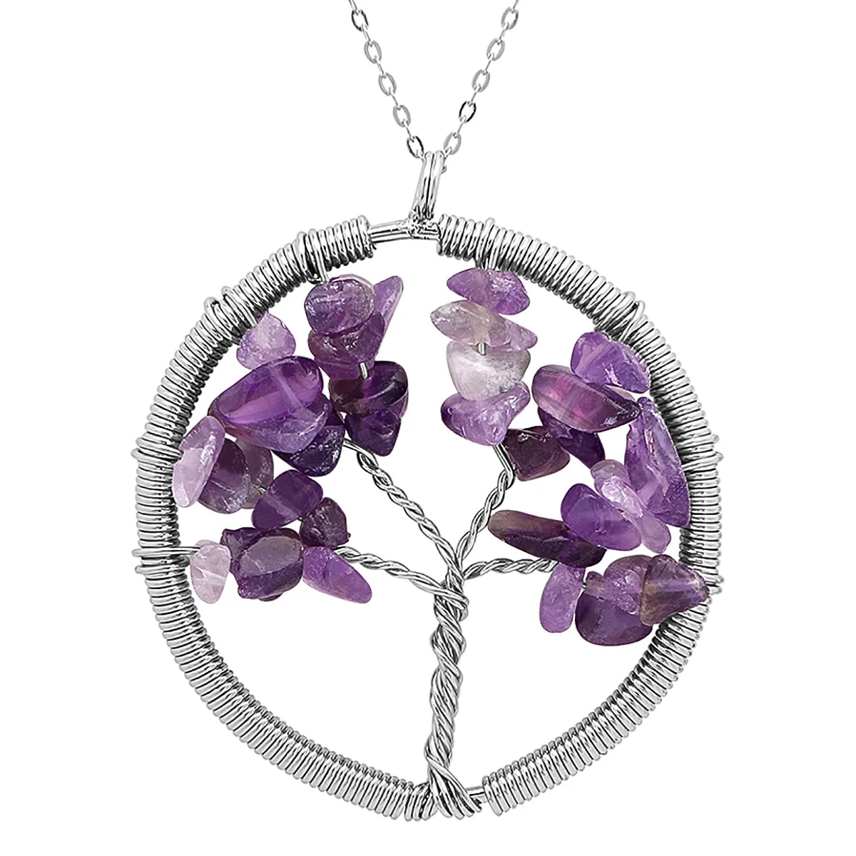 SteelTime Women's Brass Black Agate Tree Of Life Necklace With Brown Velvet sold by Ruumur product image thumbnail 4