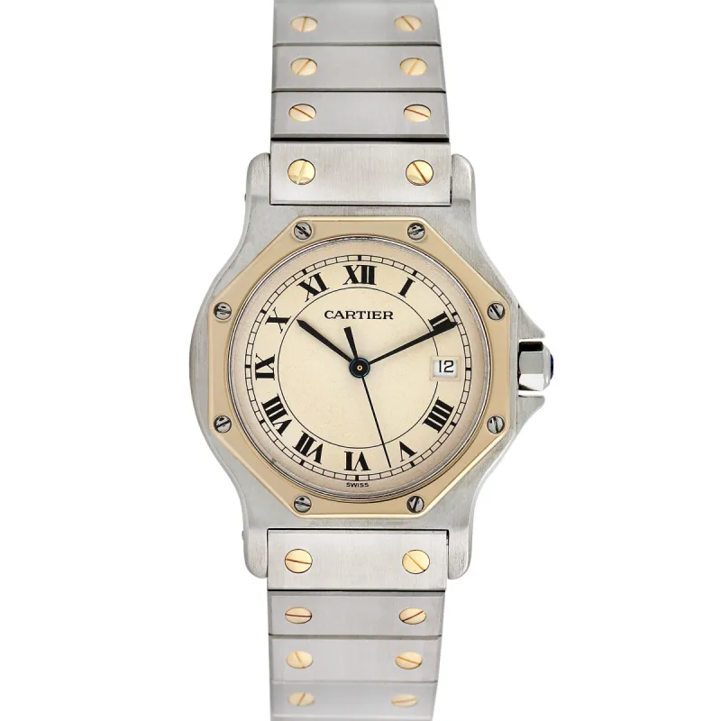 Pre-owned Cartier Ladies Santos Octagon #29 sold by Ruumur