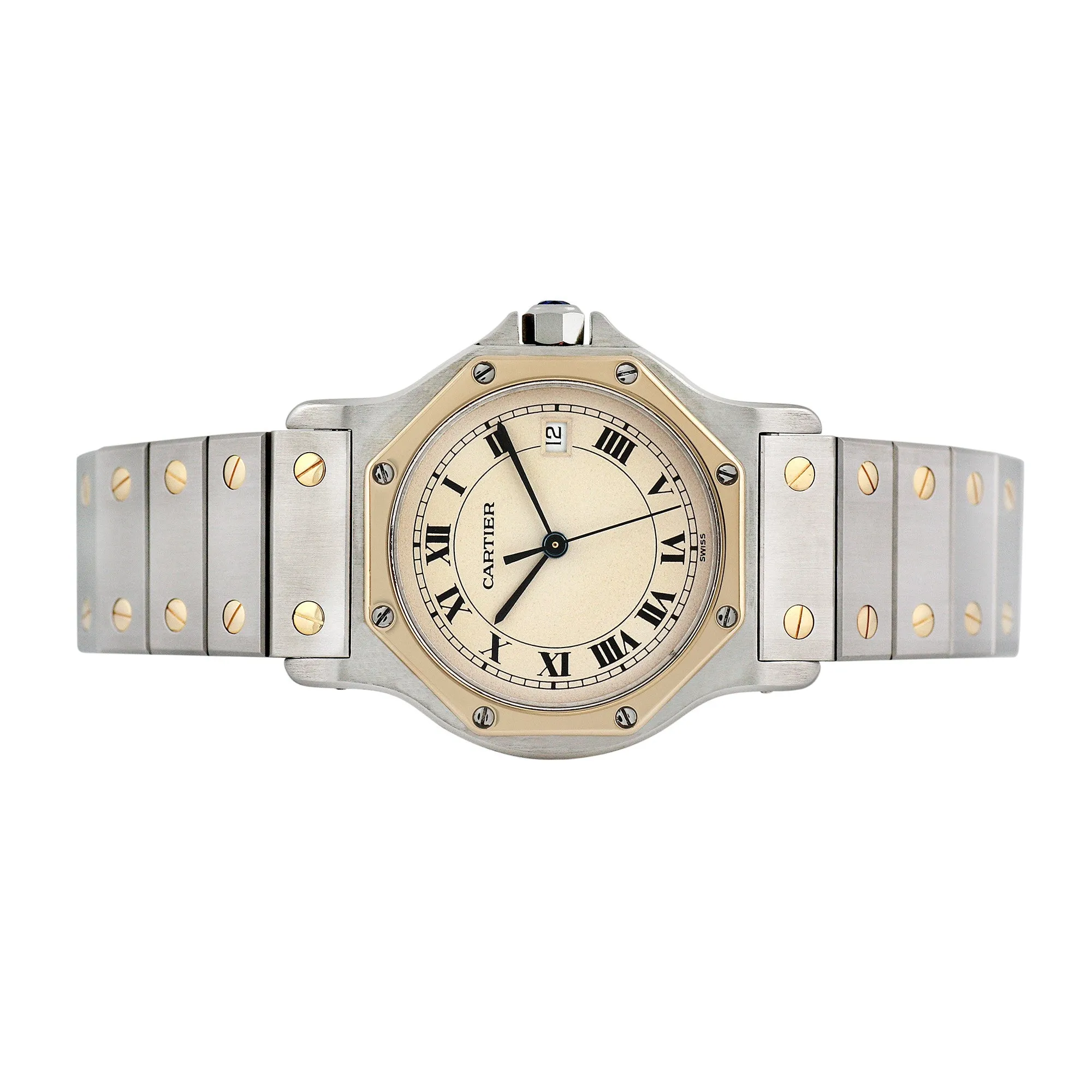 Pre-owned Cartier Ladies Santos Octagon #29 sold by Ruumur product image thumbnail 2