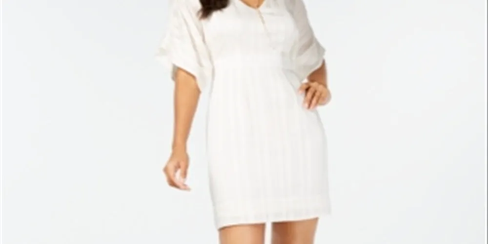 Thalia Sodi Women's Dolman Sleeve Necklace Mini Dress White Size Small sold by Ruumur product image thumbnail 2