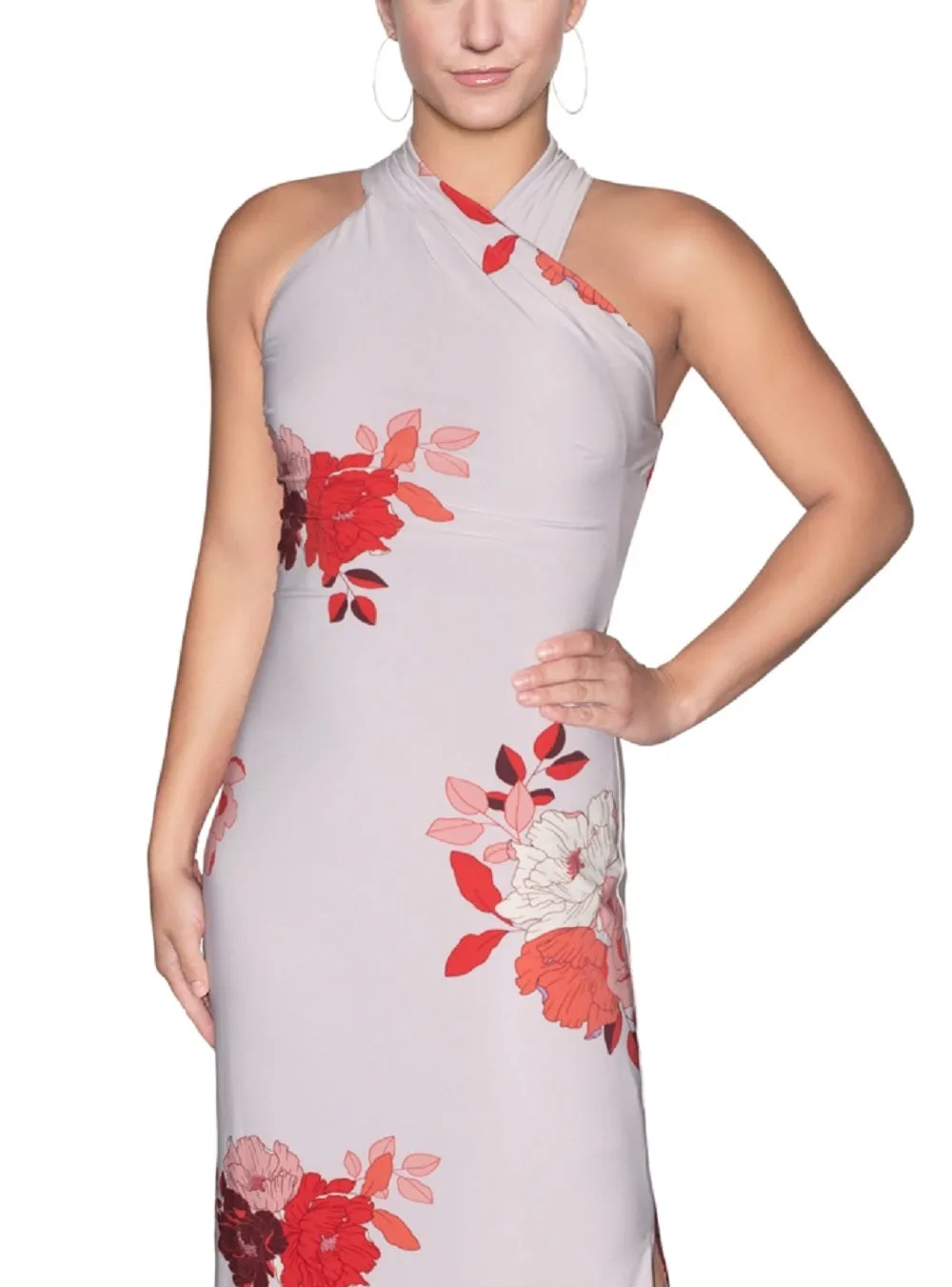 Rachel Roy Women's Crisscross Halter Maxi Dress Purple Size Medium sold by Ruumur product image thumbnail 2