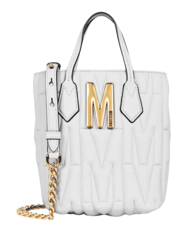 Moschino Quilted Monogram Shoulder Bag made by Ruumur