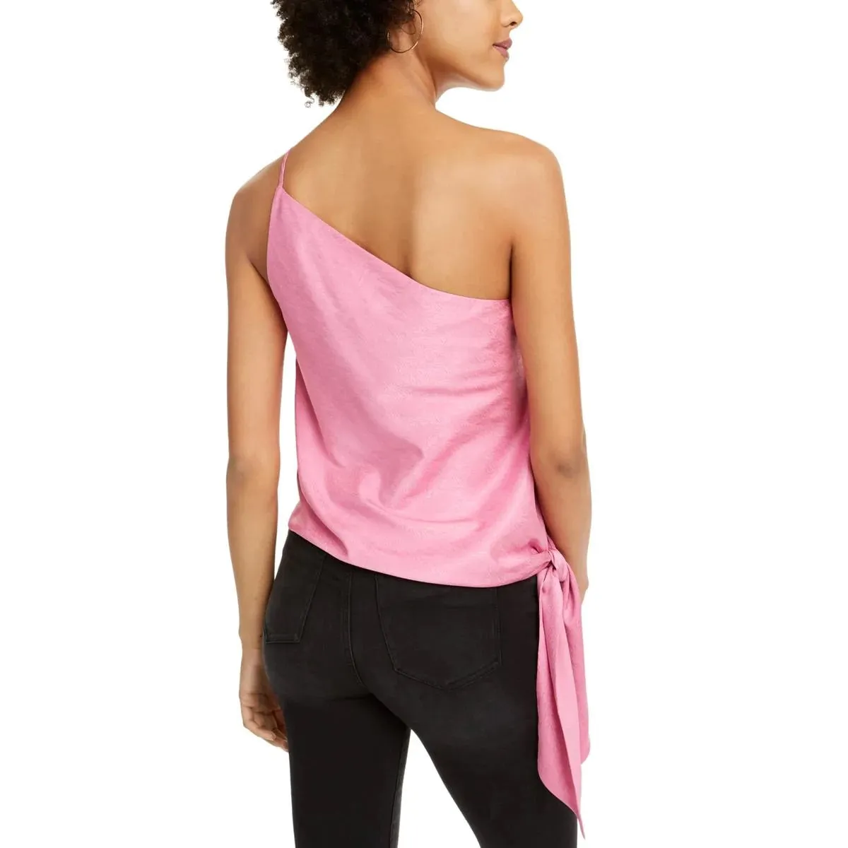 Leyden Women's One-Shoulder Top Pink Size Large sold by Ruumur product image thumbnail 2