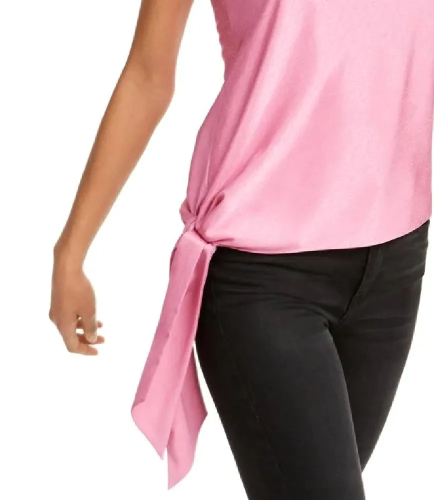 Leyden Women's One-Shoulder Top Pink Size Large sold by Ruumur product image thumbnail 3