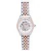 Empress Magnolia Automatic MOP Skeleton Dial Bracelet Watch sold by Ruumur