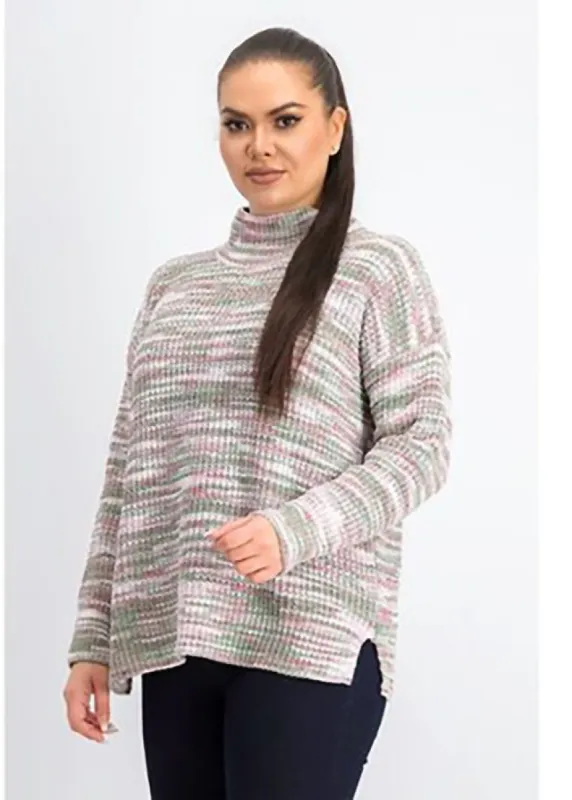 Hippie Rose Juniors' Women's Mock-Neck Chenille Sweater Green Size Small sold by Ruumur