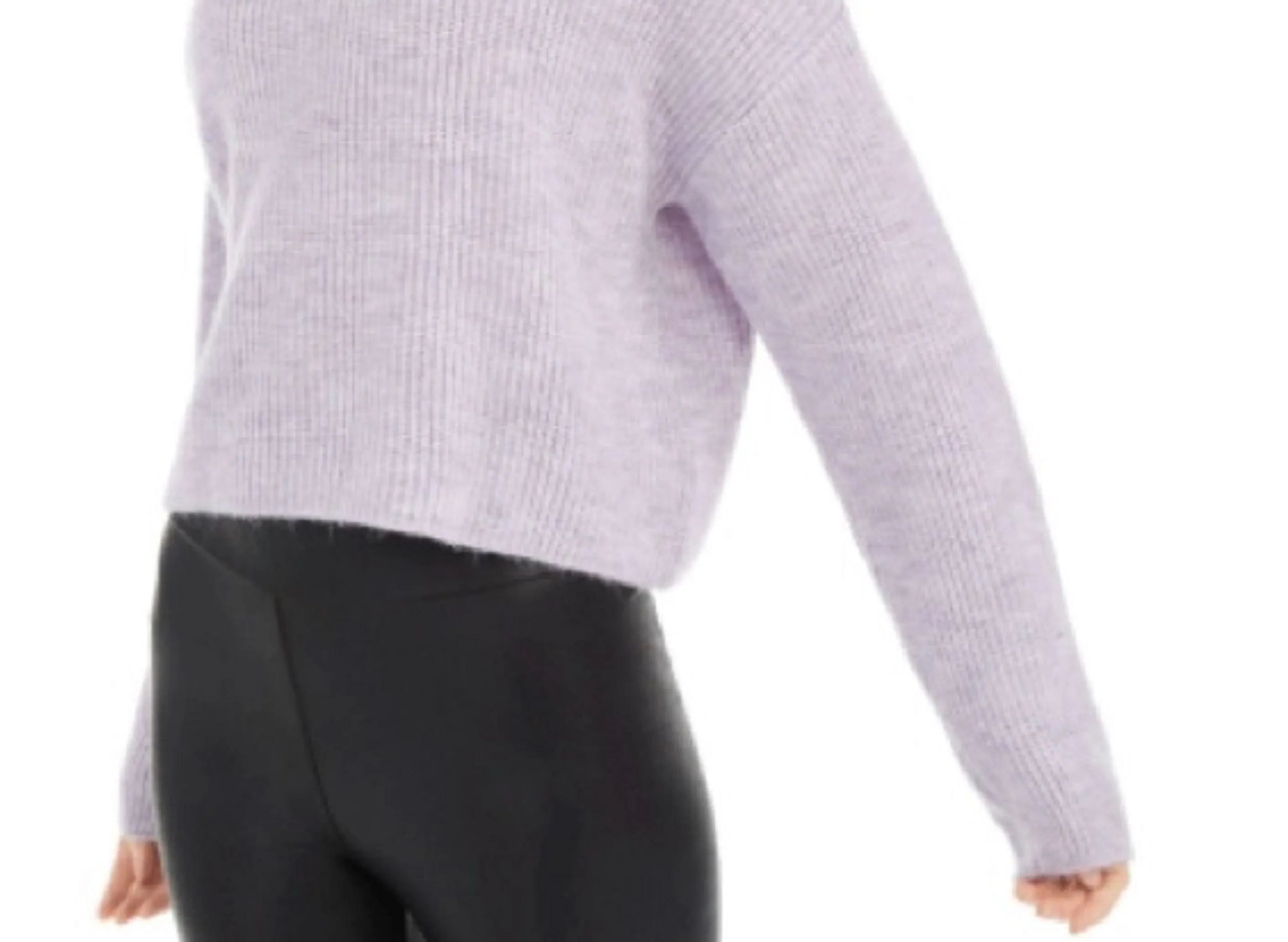 Sun + Moon Women's Boxy Turtleneck Sweater Purple Size Extra Large sold by Ruumur product image thumbnail 3