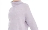 Sun + Moon Women's Boxy Turtleneck Sweater Purple Size Extra Large sold by Ruumur