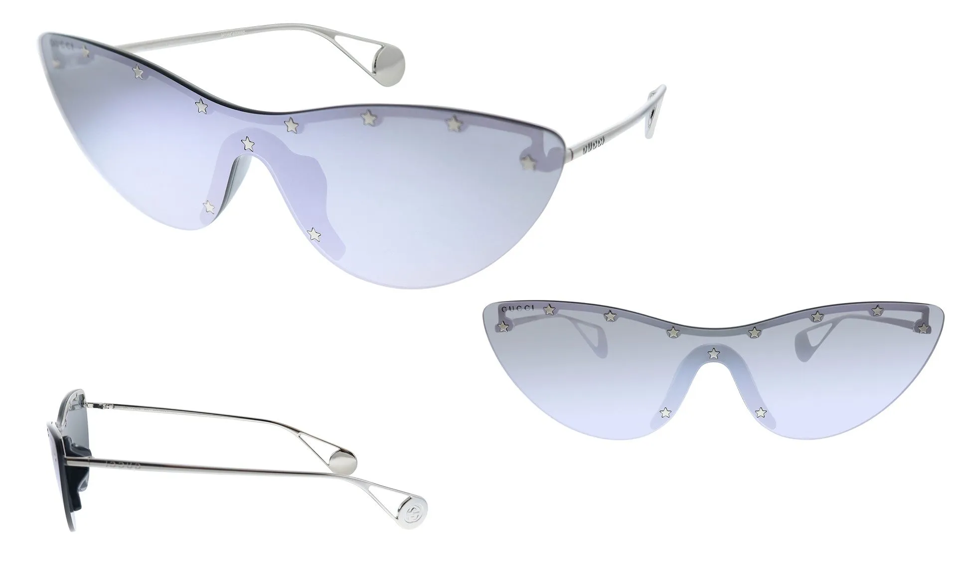 Gucci Womens Silver Sunglasses GG_666S_002 sold by Ruumur product image thumbnail 4