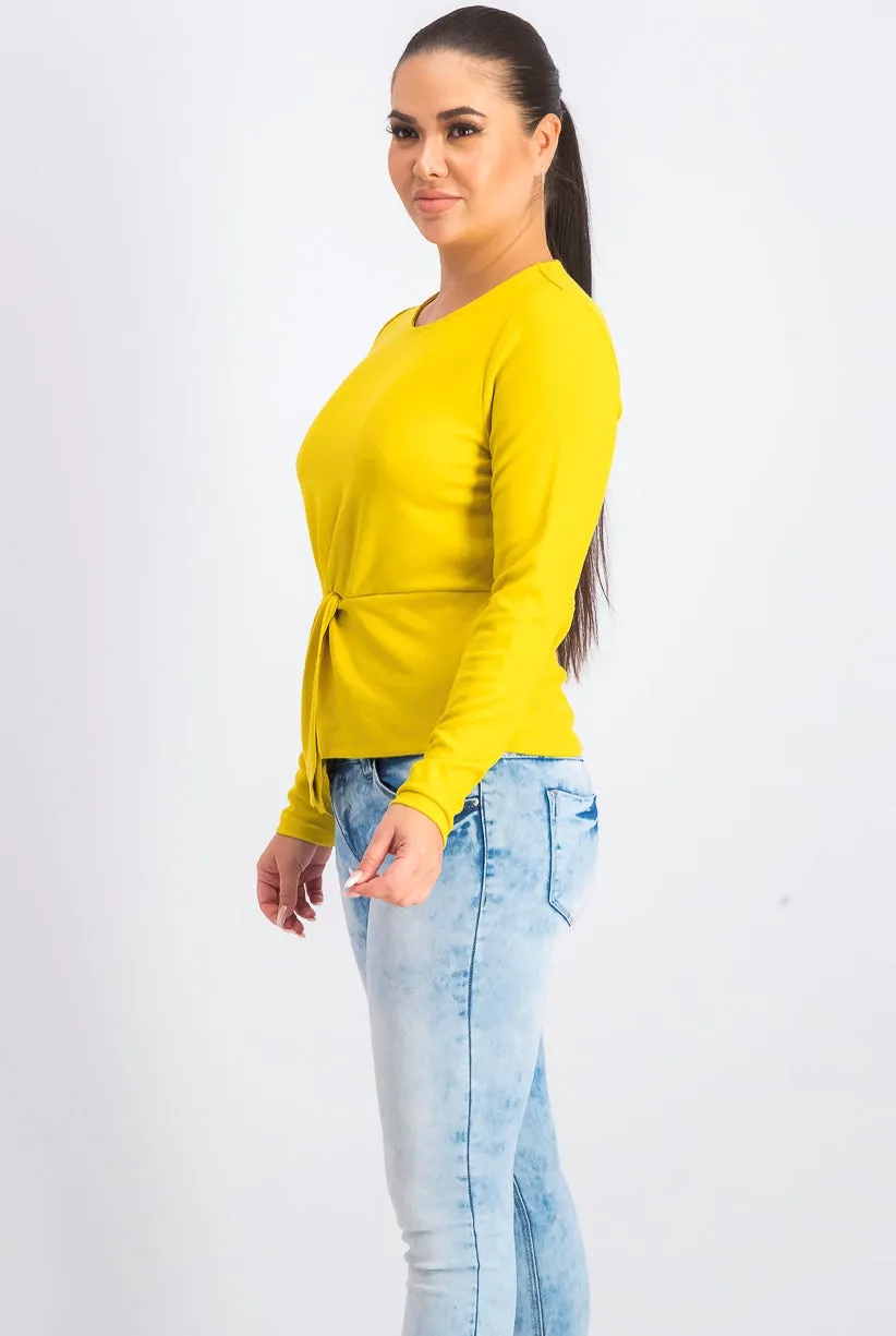 Rachel Roy Women's Val Knot Front Top Medium Yellow Size Extra Small sold by Ruumur product image thumbnail 2