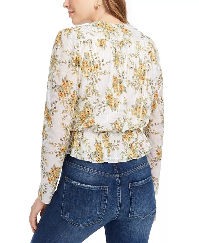 Leyden Women's Wrap Front V-Neck Top Bright Yellow Size X-Large sold by Ruumur product image thumbnail 2