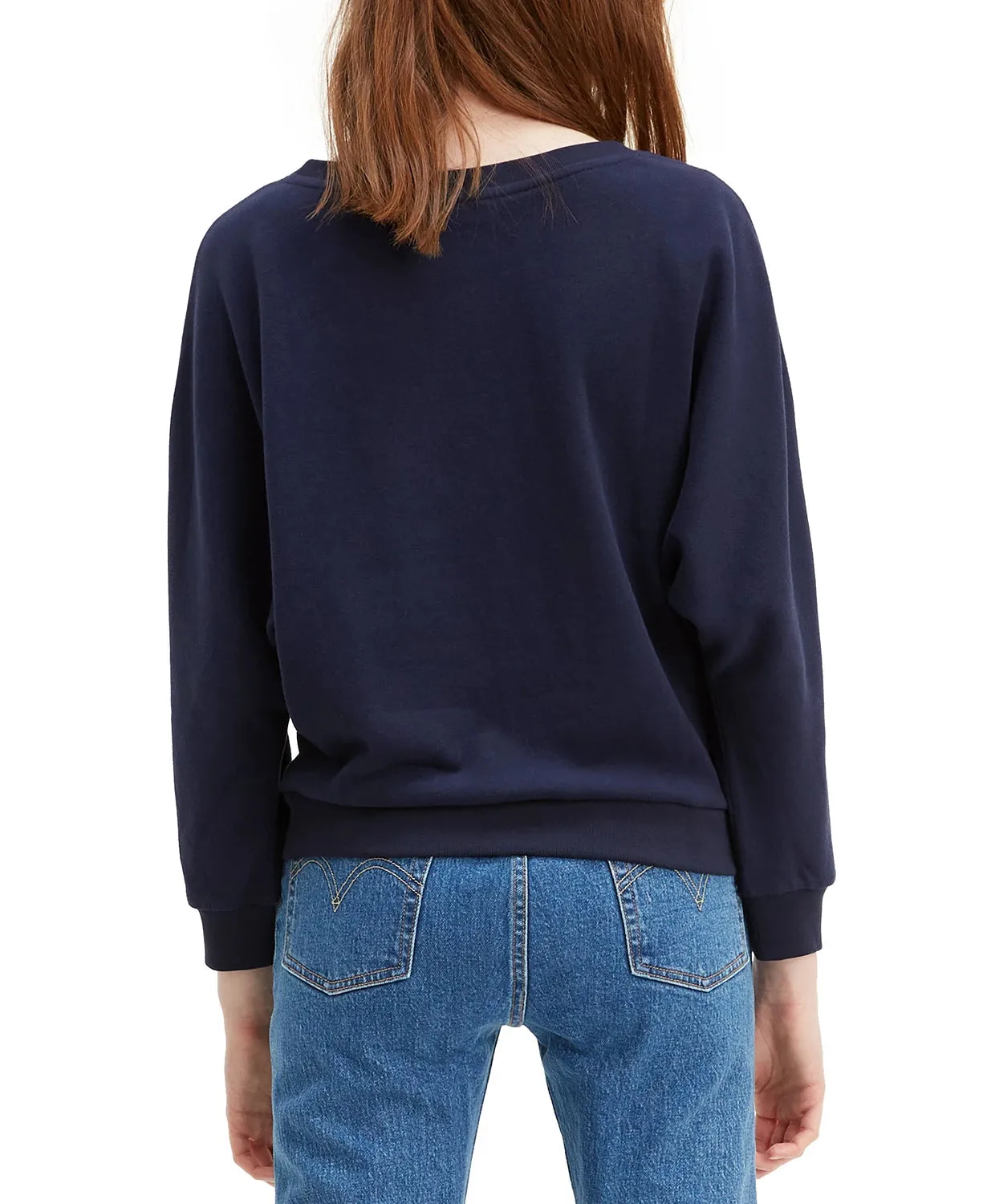 Levi's Women's Natalie Crewneck Sweatshirt Navy Size Small sold by Ruumur product image thumbnail 2