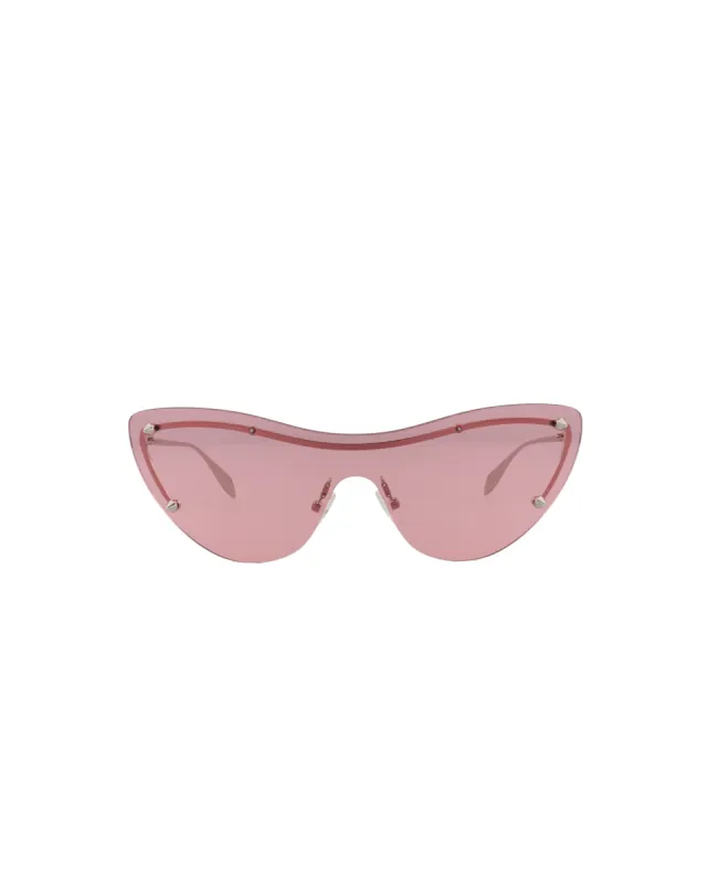 Alexander McQueen Cat Eye-Frame Metal Sunglasses, Style #  AM0413S-30014342003 sold by Ruumur