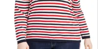 Tommy Hilfiger Women's Striped Pullover Sweater Style Blue Size 0X sold by Ruumur