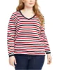 Tommy Hilfiger Women's Striped Pullover Sweater Style Blue Size 0X sold by Ruumur