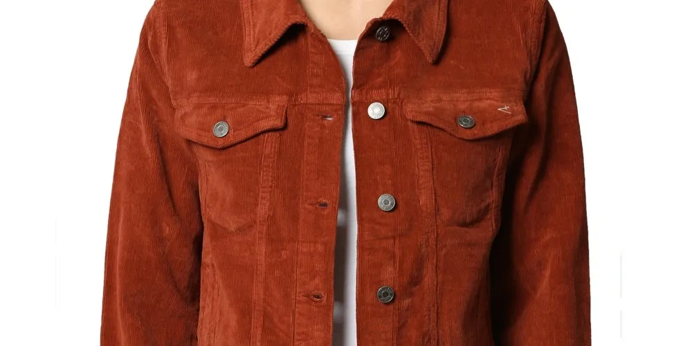 Hidden Jeans Women's Crop Corduroy Jacket Orange Size Medium sold by Ruumur product image thumbnail 2