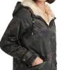 Lucky Brand Women's Faux Fur Camouflage Zip up Winter Jacket Coat Green Size X-Large sold by Ruumur