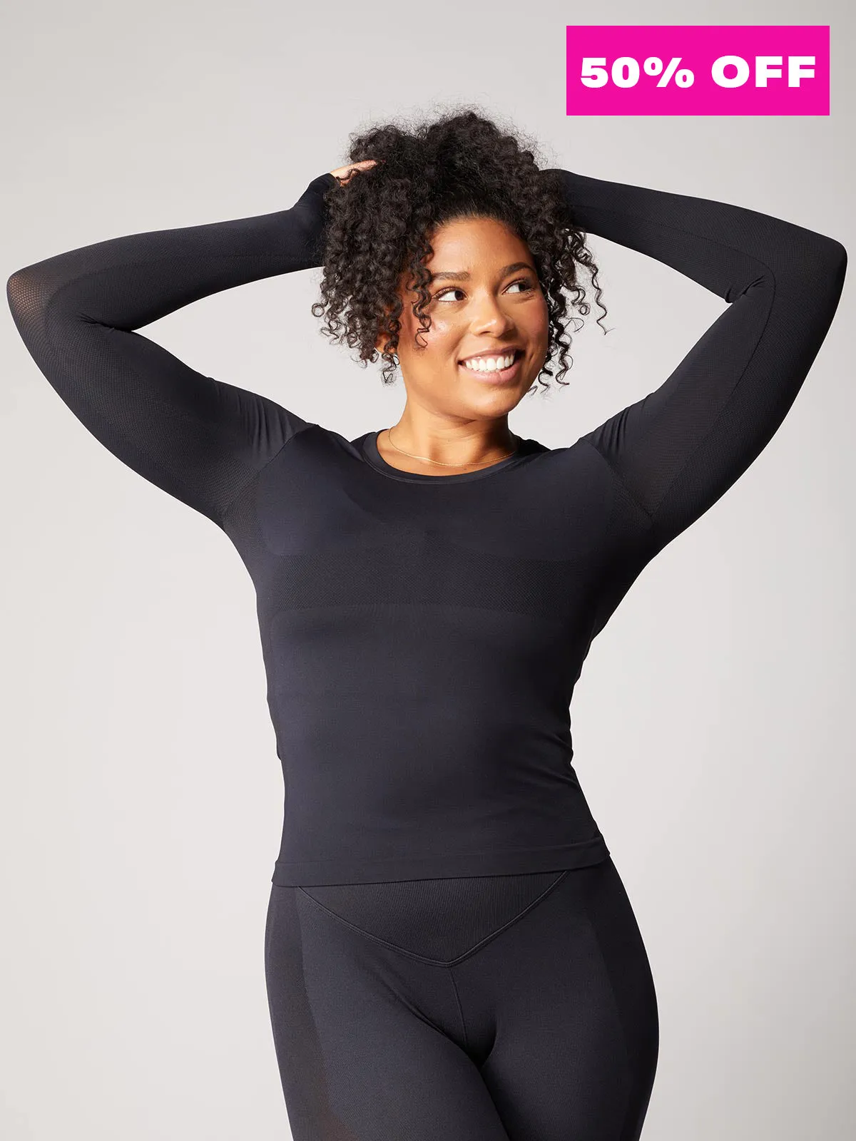 Seamless Long Sleeve Top sold by SHEFIT