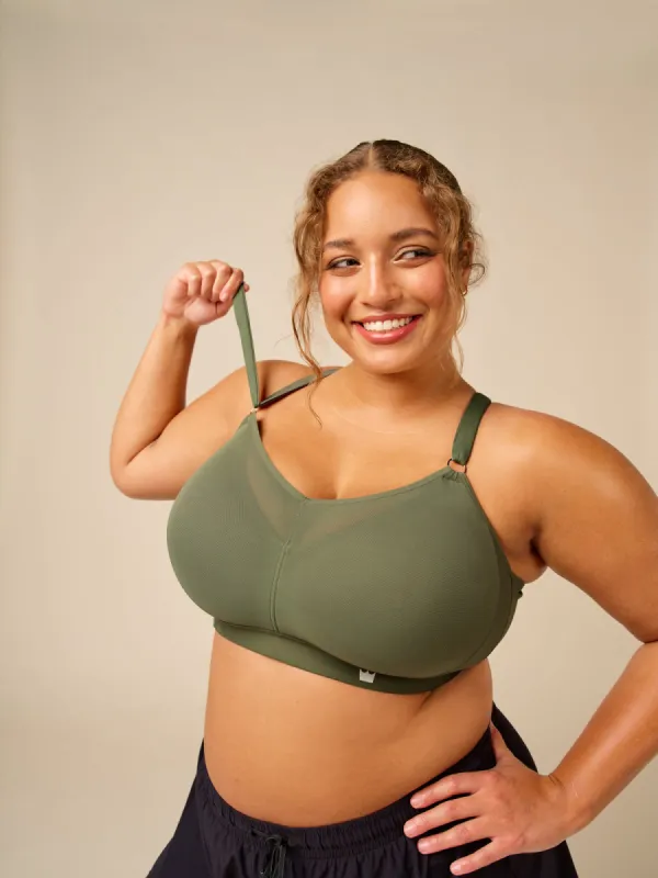Full Coverage Bra - Deep Lichen Green sold by SHEFIT