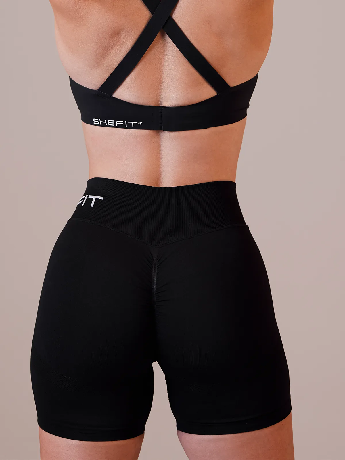 Seamless Shorts - Black sold by SHEFIT product image thumbnail 2