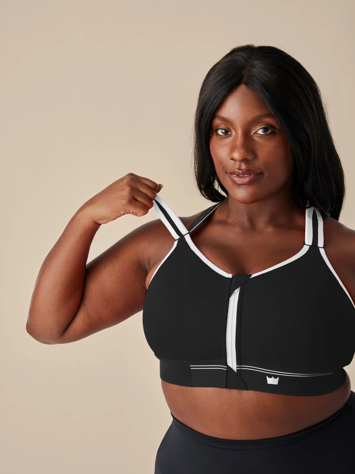 Flex Sports Bra - Black & White sold by SHEFIT product image thumbnail 4
