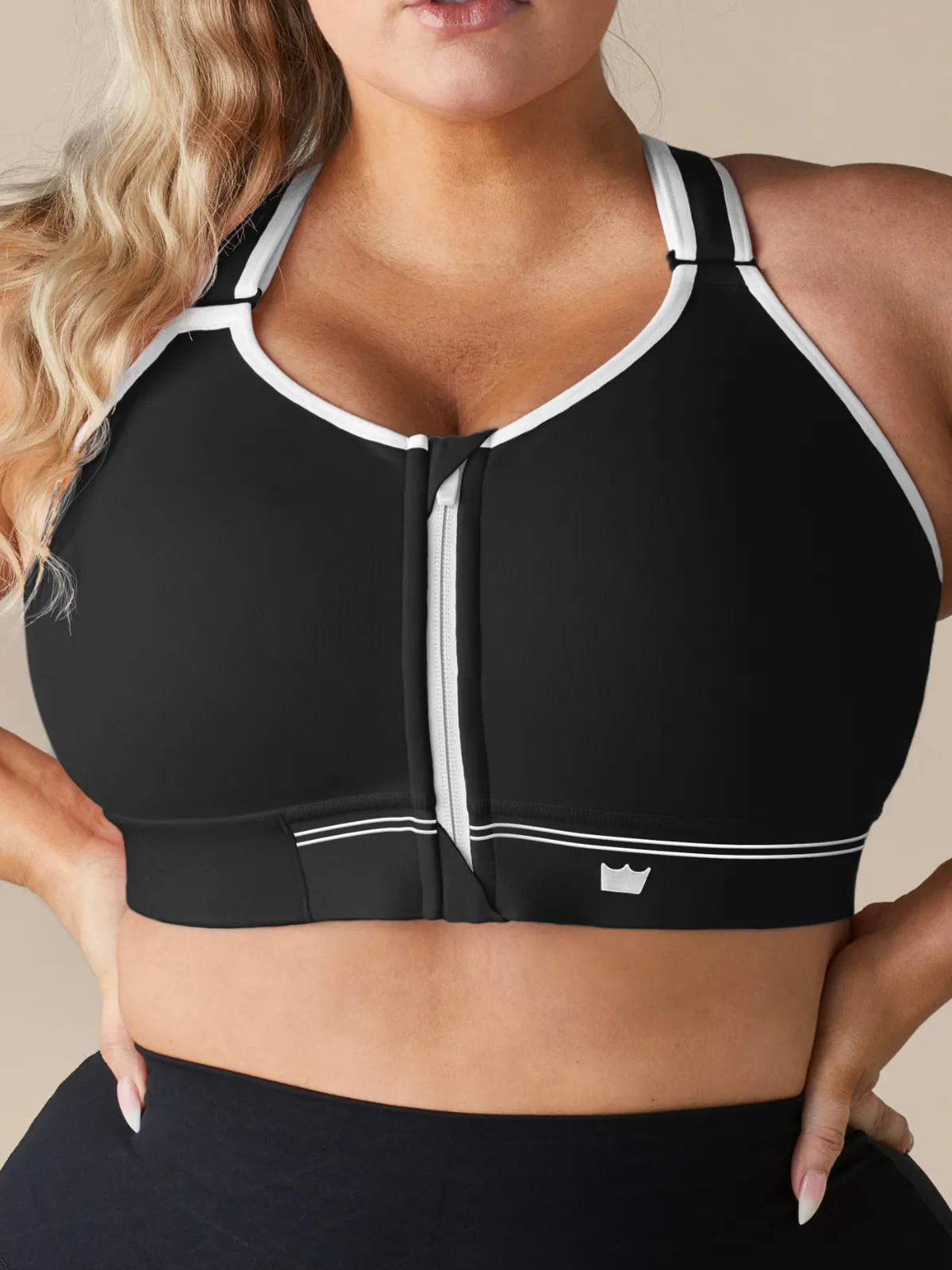 Flex Sports Bra - Black & White sold by SHEFIT