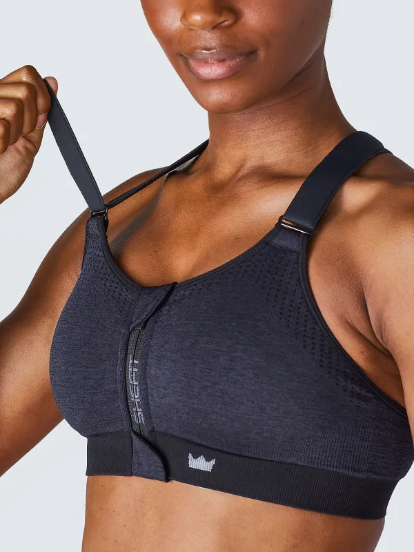 🎁 Low Impact Sports Bra - Heathered Indigo (54% off) sold by SHEFIT
