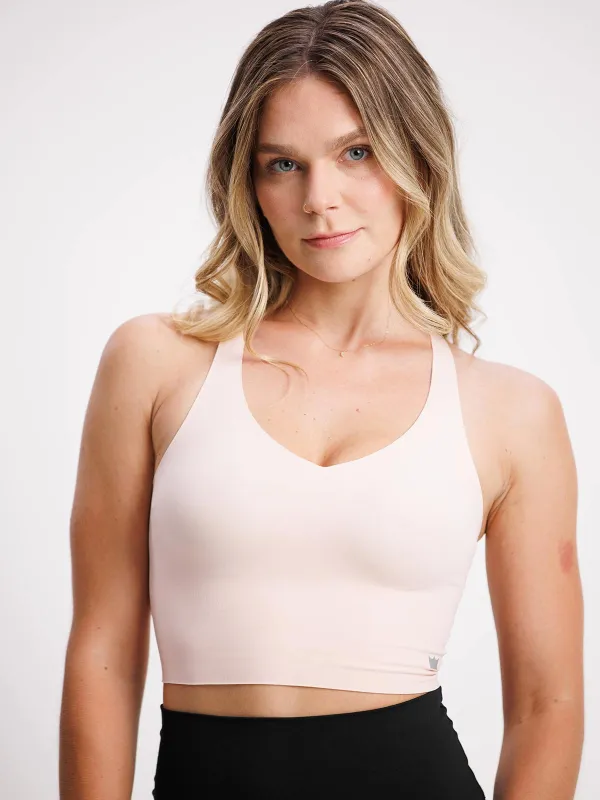 Boss Longline Bra - Blush sold by SHEFIT