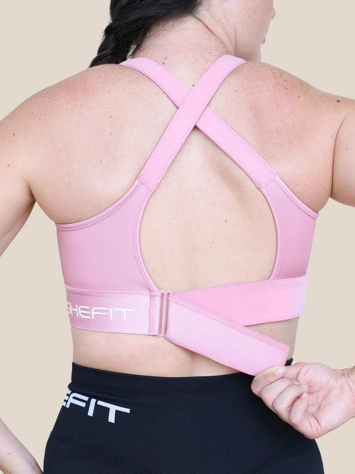 Flex Sports Bra™ - Rising Rose Ribshine sold by SHEFIT product image thumbnail 3