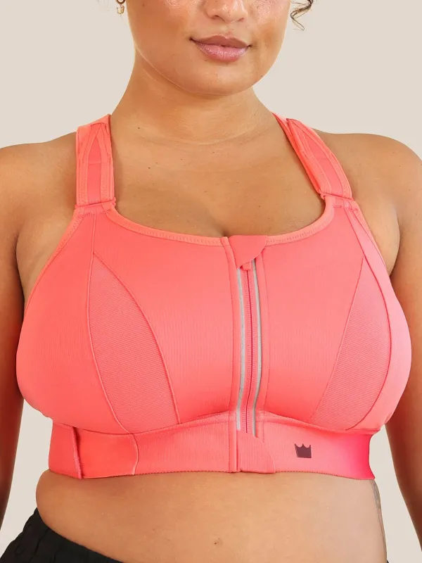 Ultimate Sports Bra - Charged Coral sold by SHEFIT