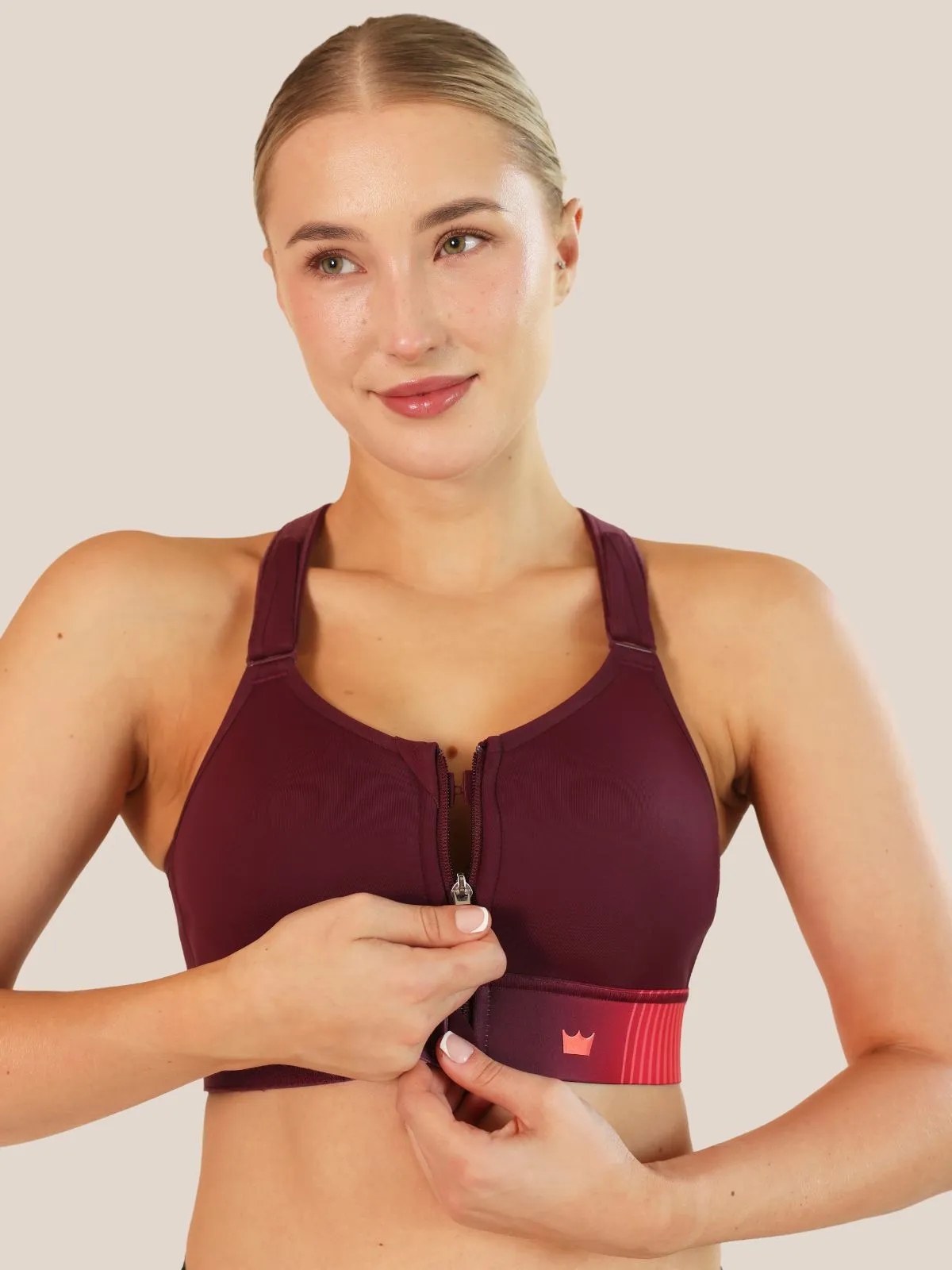 Flex Sports Bra - Bold Bordeaux sold by SHEFIT product image thumbnail 4