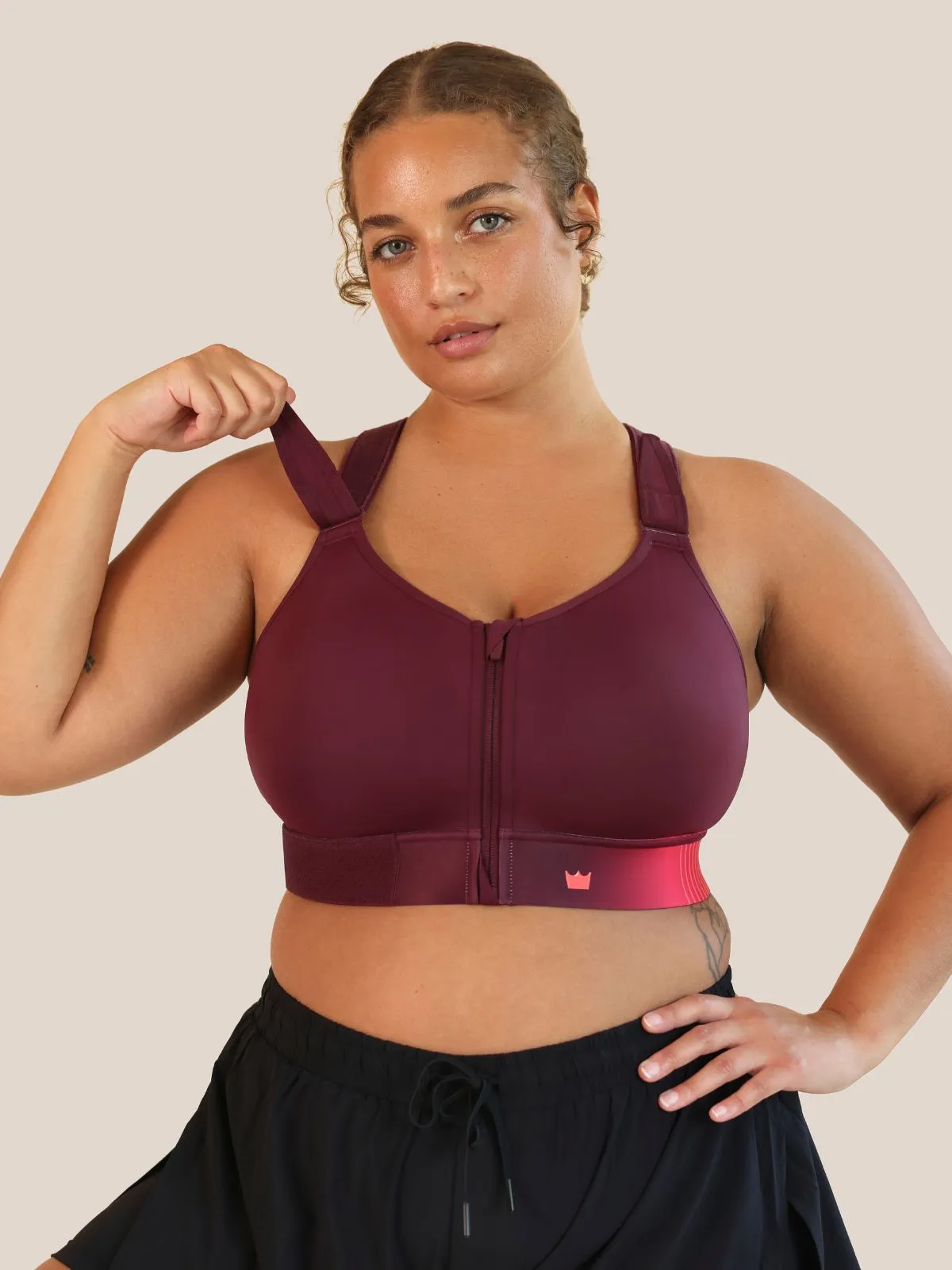 Flex Sports Bra - Bold Bordeaux sold by SHEFIT product image thumbnail 5