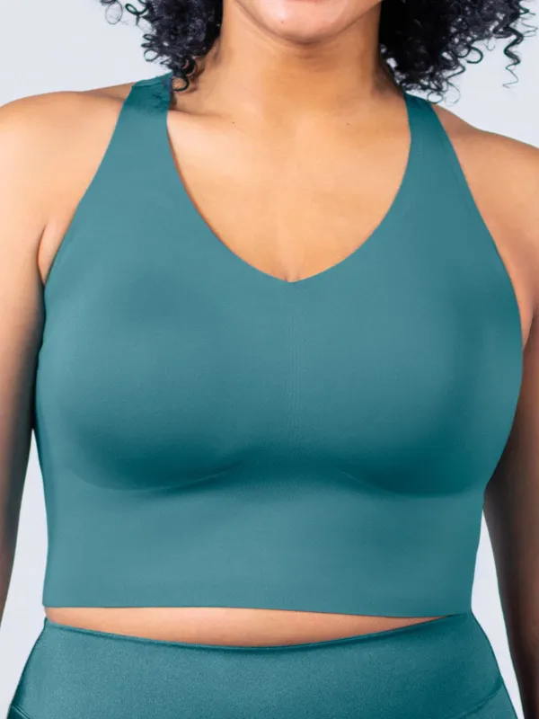 Boss Longline Bra - Focused Teal made by SHEFIT