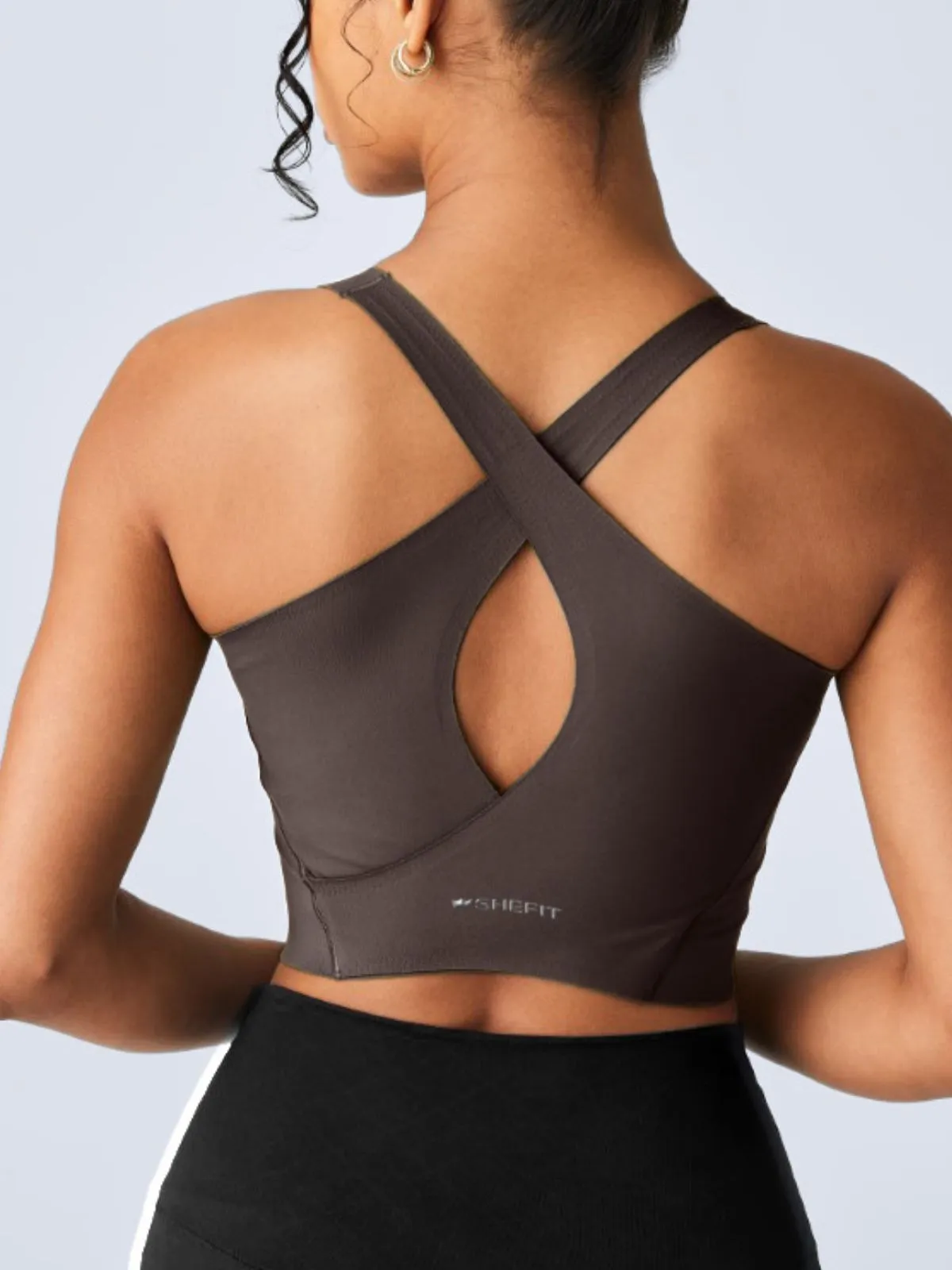 Boss Longline Bra - Chocolate Triumph sold by SHEFIT product image thumbnail 2